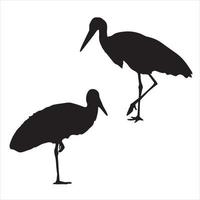 Stork Silhouette Art vector