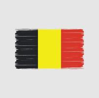 cepillo de bandera de bélgica. bandera nacional vector