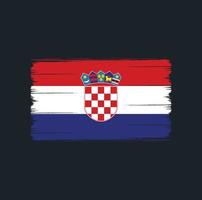 Croatia Flag Brush. National Flag vector