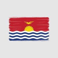 Kiribati Flag Brush. National Flag vector