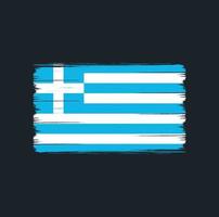 cepillo de bandera de grecia. bandera nacional vector