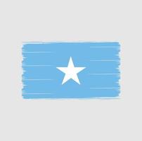 cepillo de bandera de somalia. bandera nacional vector