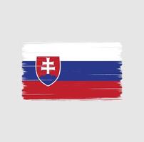 Slovakia Flag Brush. National Flag vector