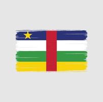 Central African Flag Brush. National Flag vector