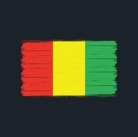 Guinea Flag Brush. National Flag vector