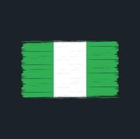 Nigeria Flag Brush. National Flag vector