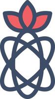 atom vector illustration on a background.Premium quality symbols. vector icons for concept and graphic design.