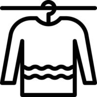 la ropa cuelga la ilustración vectorial en un fondo. símbolos de calidad premium. iconos vectoriales para el concepto y el diseño gráfico. vector