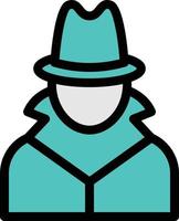 detective vector illustration on a background.Premium quality symbols.vector icons for concept and graphic design.