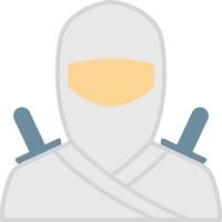 ilustración vectorial ninja en un fondo. símbolos de calidad premium. iconos vectoriales para concepto y diseño gráfico. vector