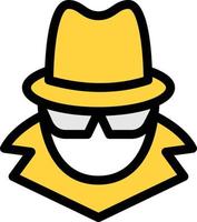 detective vector illustration on a background.Premium quality symbols.vector icons for concept and graphic design.