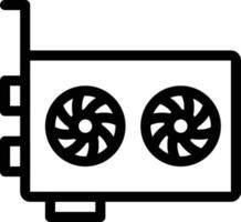 gpu vector illustration on a background.Premium quality symbols. vector icons for concept and graphic design.