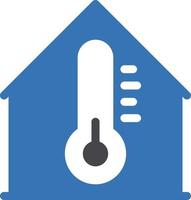 ilustración vectorial de temperatura del hogar en un fondo. símbolos de calidad premium. iconos vectoriales para concepto y diseño gráfico. vector