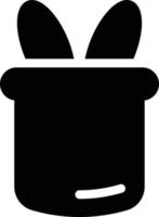 ilustración de vector de sombrero de conejo en un fondo. símbolos de calidad premium. iconos vectoriales para concepto y diseño gráfico.