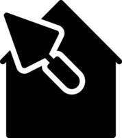 trowel house vector illustration on a background.Premium quality symbols.vector icons for concept and graphic design.