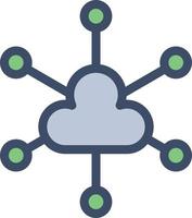 cloud network vector illustration on a background.Premium quality symbols.vector icons for concept and graphic design.