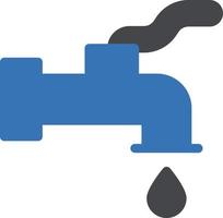 Ilustración de vector de agua del grifo en un fondo. Símbolos de calidad premium. Iconos vectoriales para concepto y diseño gráfico.