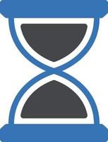 ilustración vectorial de reloj de arena en un fondo. símbolos de calidad premium. iconos vectoriales para concepto y diseño gráfico. vector