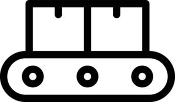 ilustración de vector de caja transportadora en un fondo. símbolos de calidad premium. iconos vectoriales para concepto y diseño gráfico.