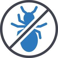 Ilustración de vector de prohibición de insectos en un fondo. Símbolos de calidad premium. Iconos vectoriales para concepto y diseño gráfico.