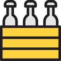 ilustración de vector de botella en un fondo. símbolos de calidad premium. iconos vectoriales para concepto y diseño gráfico.