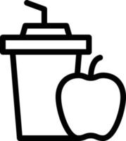 ilustración de vector de jugo de manzana en un fondo. símbolos de calidad premium. iconos vectoriales para concepto y diseño gráfico.