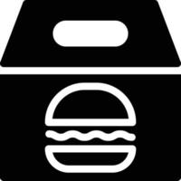 ilustración de vector de hamburguesa en un fondo. símbolos de calidad premium. iconos vectoriales para concepto y diseño gráfico.