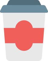 Ilustración de vector de vaso de papel sobre un fondo. Símbolos de calidad premium. Iconos vectoriales para concepto y diseño gráfico.