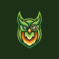 Owl Bird Mascot Design Vector