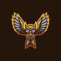 Owl Bird Mascot Design Vector