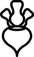turnip vector illustration on a background.Premium quality symbols.vector icons for concept and graphic design.