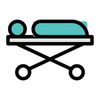 stretcher vector illustration on a background.Premium quality symbols.vector icons for concept and graphic design.