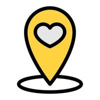 favorite location vector illustration on a background.Premium quality symbols.vector icons for concept and graphic design.