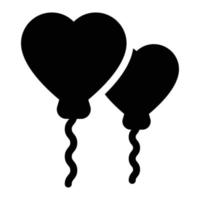 heart balloon vector illustration on a background.Premium quality symbols.vector icons for concept and graphic design.
