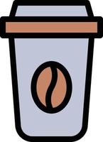 ilustración de vector de taza de café en un fondo. símbolos de calidad premium. iconos vectoriales para concepto y diseño gráfico.