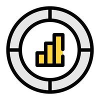 chart vector illustration on a background.Premium quality symbols.vector icons for concept and graphic design.