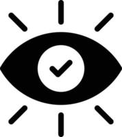 ilustración de vector de ojo en un fondo. símbolos de calidad premium. iconos vectoriales para concepto y diseño gráfico.