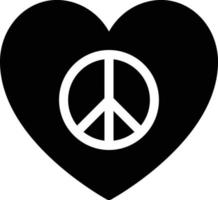 heart peace vector illustration on a background.Premium quality symbols.vector icons for concept and graphic design.