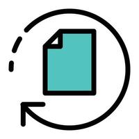 file reload vector illustration on a background.Premium quality symbols.vector icons for concept and graphic design.