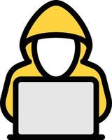 hacker vector illustration on a background.Premium quality symbols.vector icons for concept and graphic design.