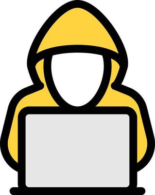 hacker vector illustration on a background.Premium quality symbols.vector icons for concept and graphic design.