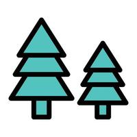 Ilustración de vector de árbol en un fondo. Símbolos de calidad premium. Iconos vectoriales para concepto y diseño gráfico.