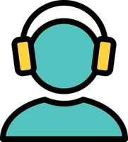 headphone vector illustration on a background.Premium quality symbols.vector icons for concept and graphic design.