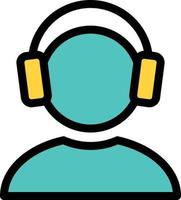 headphone vector illustration on a background.Premium quality symbols.vector icons for concept and graphic design.