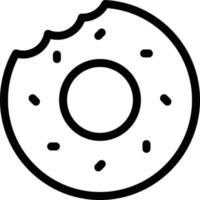 ilustración de vector de donut en un fondo. símbolos de calidad premium. iconos vectoriales para concepto y diseño gráfico.