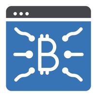 webpage bitcoin vector illustration on a background.Premium quality symbols.vector icons for concept and graphic design.