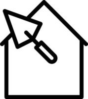 house trowel vector illustration on a background.Premium quality symbols.vector icons for concept and graphic design.