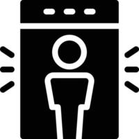 scanning person vector illustration on a background.Premium quality symbols.vector icons for concept and graphic design.