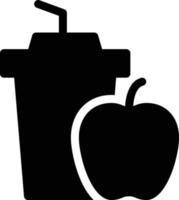 ilustración de vector de jugo de manzana en un fondo. símbolos de calidad premium. iconos vectoriales para concepto y diseño gráfico.