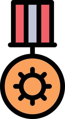 medal vector illustration on a background.Premium quality symbols.vector icons for concept and graphic design.
